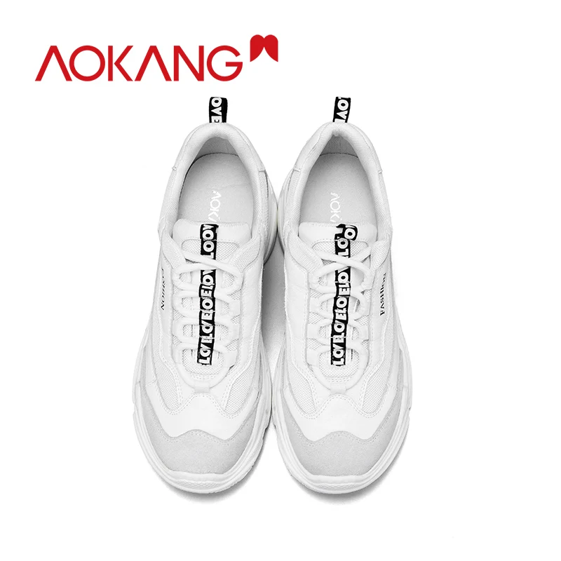 Женская Повседневная обувь AOKANG удобные дышащие кроссовки на платформе Zapatillas