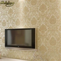 beibehang modern muarl wallpaper for walls 3 d classic background damask wall paper glitter flocking feature wallpaper bedroom