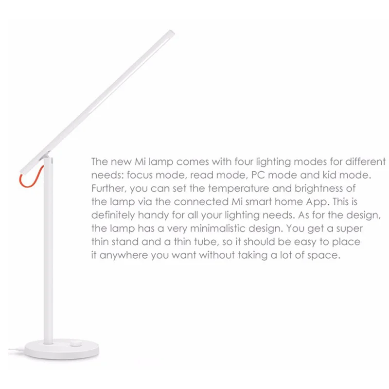 Оригинальная Светодиодная настольная лампа Xiaomi Mijia умный настольный ночник