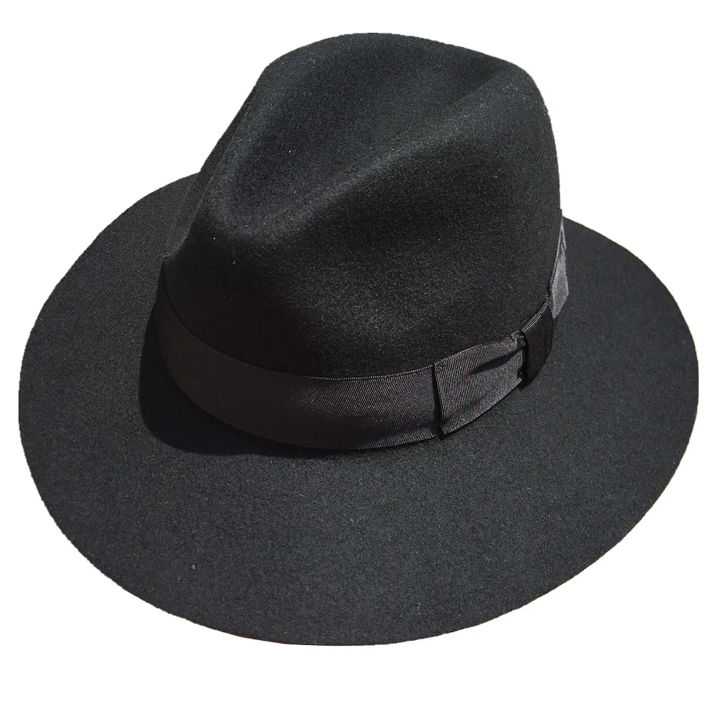 Fedora Hat For Men Women Felt Material Cap Turn Down Brim Hats Many Colors