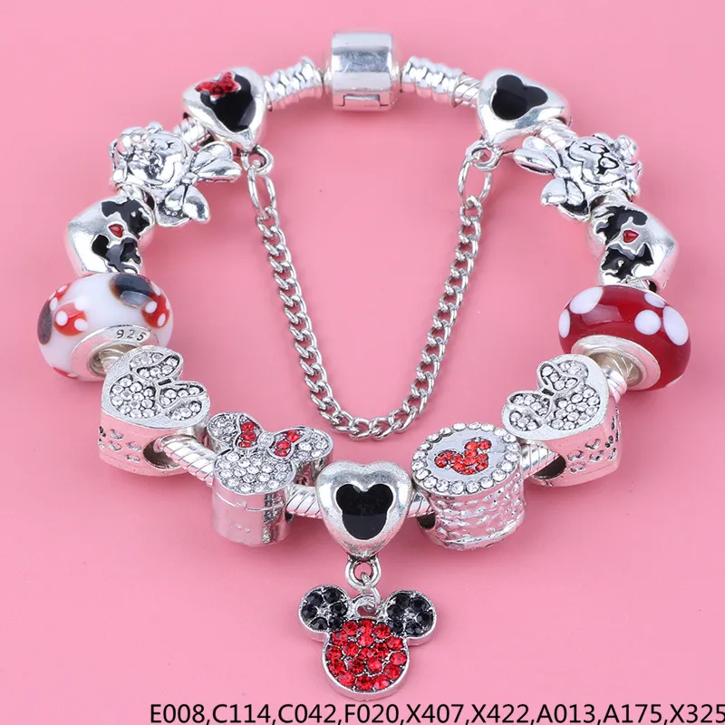 Dodocharms DIY браслет для женщин ювелирные изделия высокое качество подарок дети Микки мини Европейская мода Горячая - Окраска металла: SL283