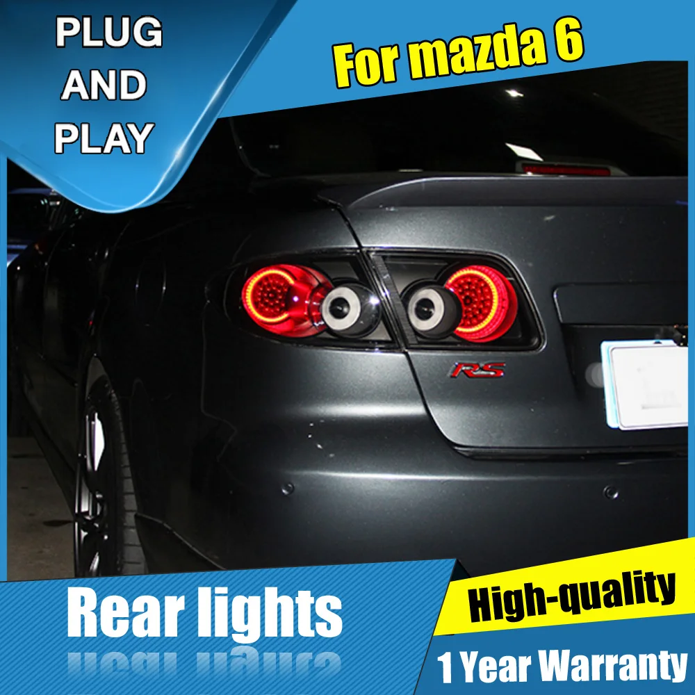 

4PCS Car Styling for mazda 6 LED Taillights 2003-2008 for mazda 6 LED Tail Lamp+Turn Signal+Brake+Reverse LED light