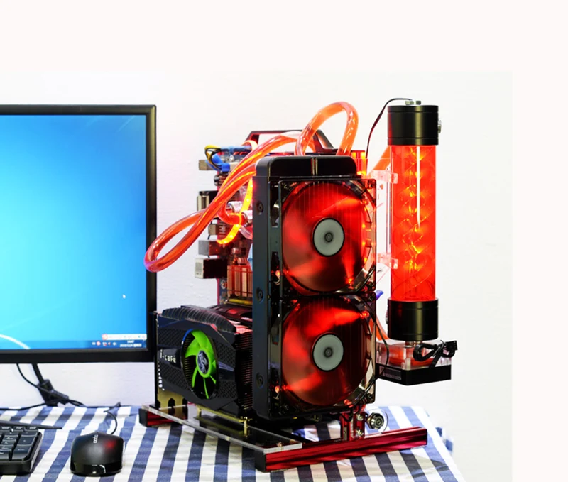 246*300*355 мм ATX PC шасси в корпусе алюминиевая вертикальная подставка игровой хост-бокс материнская плата ITX gamer компьютерные запчасти gabinete computador