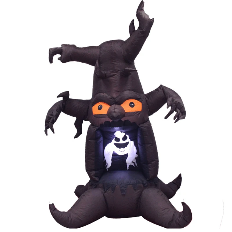 Airblown калейдоскоп гигантский Spooky Дерево Хэллоуин Надувные скелеты призраки на
