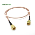 RG316-D двойной штекер SMA к коаксиальной оплетке SMA Male Shield гибкий соединительный кабель 7 см 10 см 15 см 20 см 30 см 50 см