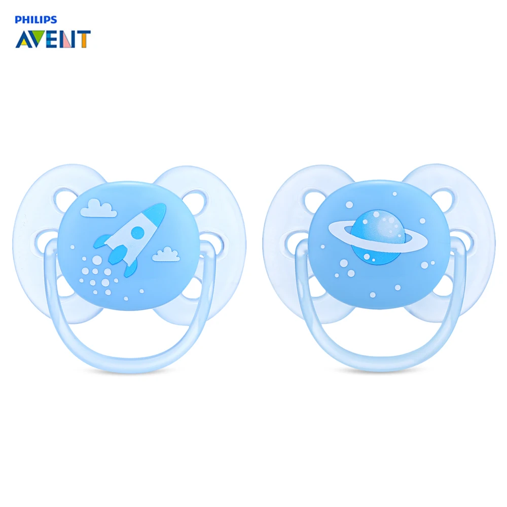 Avent 2 шт. силиконовые детские соски BPA бесплатно мягкие младенцы малыш 0-6 месяцев Кормление Ортодонтические соски детские соски-пустышки пустышка