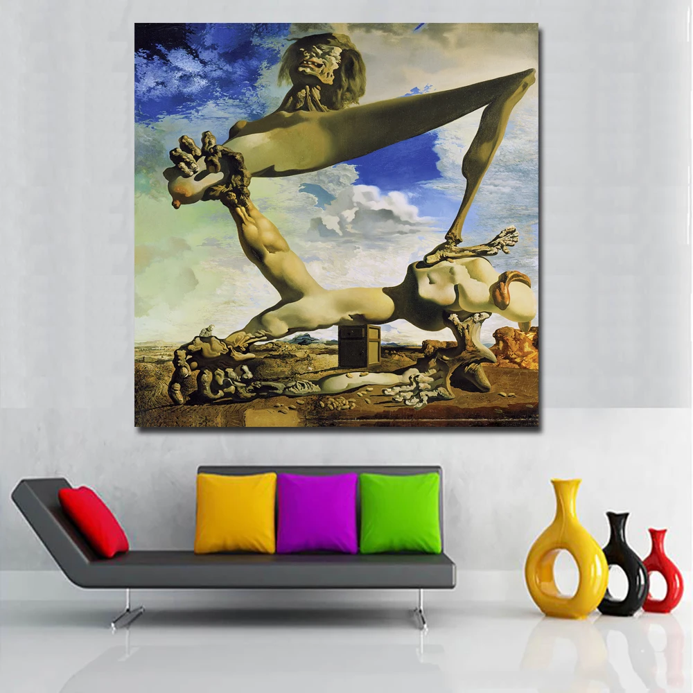 Абстрактное искусство, принты Salvador Dali, самостроительство, настенная живопись, печать на холсте, плакат и печать для декора гостиной