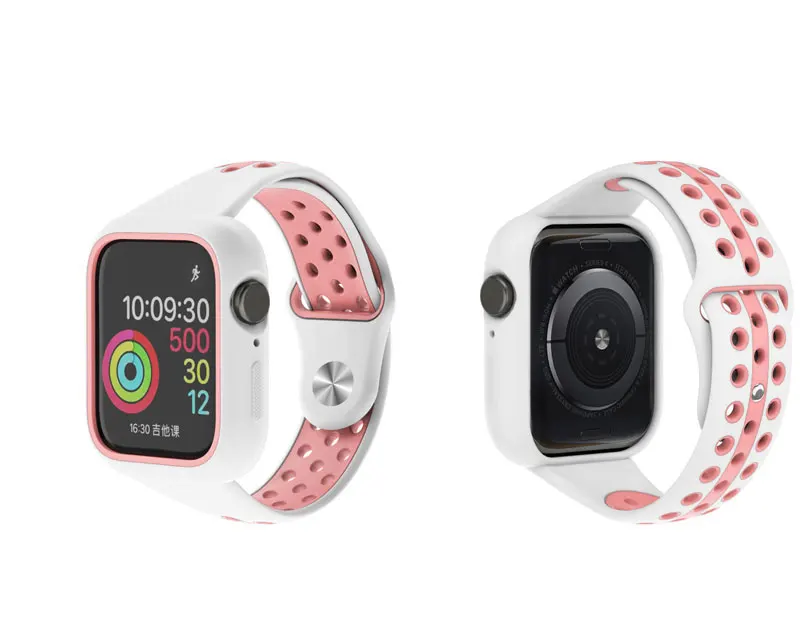 Lbiaodai защитный чехол для apple watch band iwatch 4 5 band 38 мм 42 мм 44 мм 40 мм 3 i ремешок для часов анти-падение крышка аксессуары
