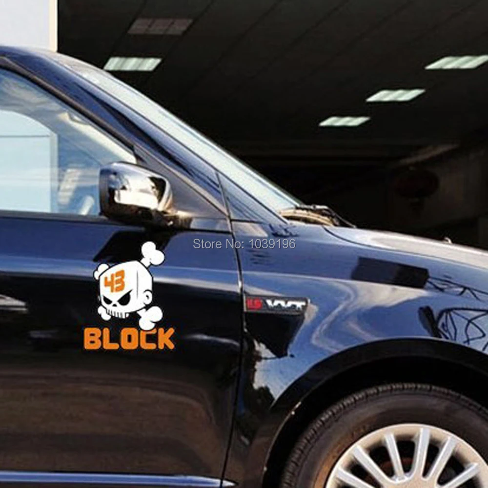 Наклейки монстр-кар Кен Блок 43 череп автомобильная Наклейка для Toyota Ford Chevrolet