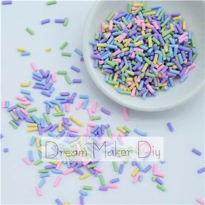 Long Macaroon Mix 100 г/лот полимерная Горячая глина Fimo разбрызгивает прекрасные конфетти для рукоделия, своими руками конфетти - Цвет: Long Macaroon Mix