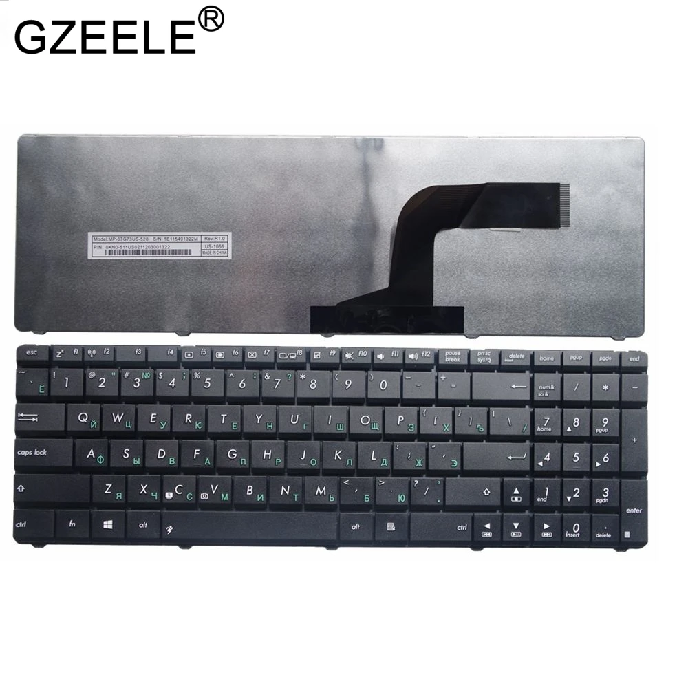 Клавиатура для ноутбука Asus X72JT X72JK X72JR X72JU X55SV X55U X55VD P53 P535 P53E русская
