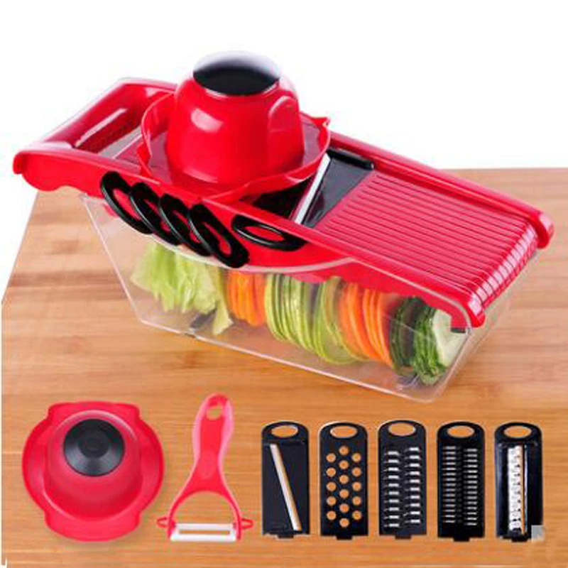 Терка для овощей Drixon с 5 лезвиями кухонный измельчитель моркови имбиря чеснока