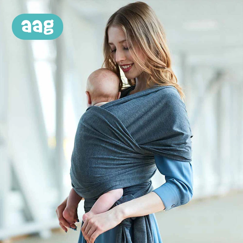 AAG слинг-кенгуру для новорожденных, удобный модный слинг для младенцев, мягкий натуральный дышащий рюкзак для кормления грудью, 40