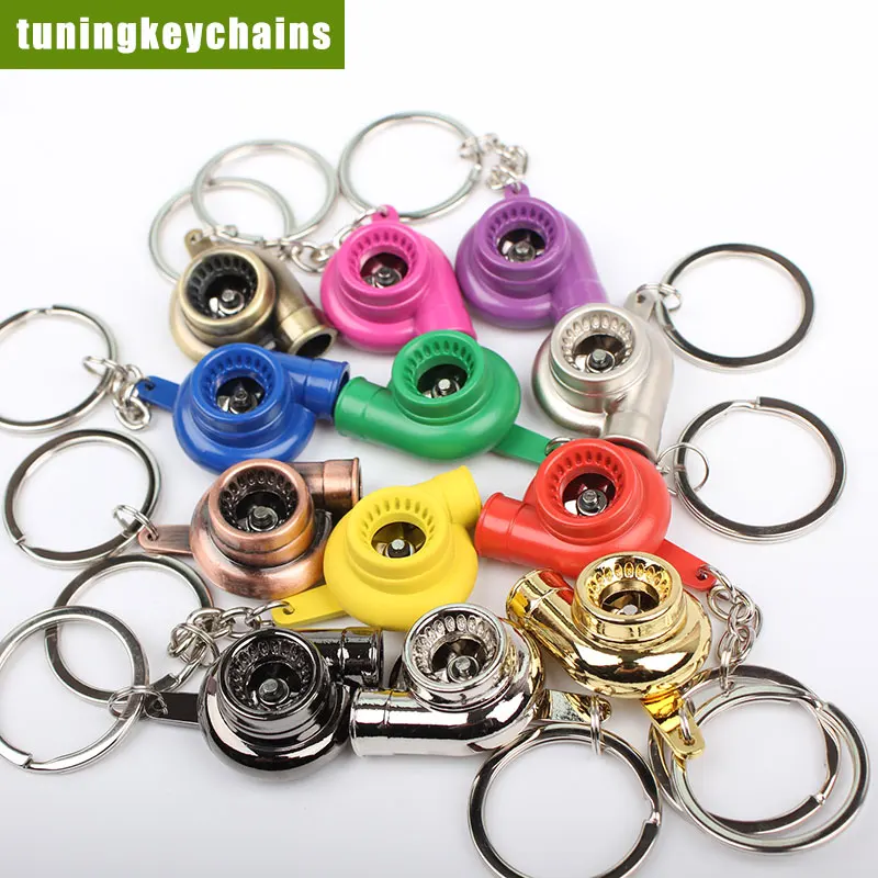 1 шт. брелок для ключей турбины несколько цветов|spinning turbo|turbine keychainskeychain turbocharger |
