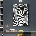 Черно-белое животное Зебра настенная фотокартина фотообои Современный домашний декор