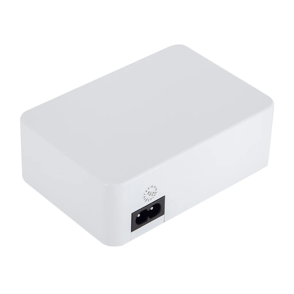 Usb-концентратор 5 портов Usb QC 3,0 быстрое зарядное устройство 5V 10A AC 100-240V ЖК-дисплей напряжения тока для IPhone IPad samsung+ EU Plug