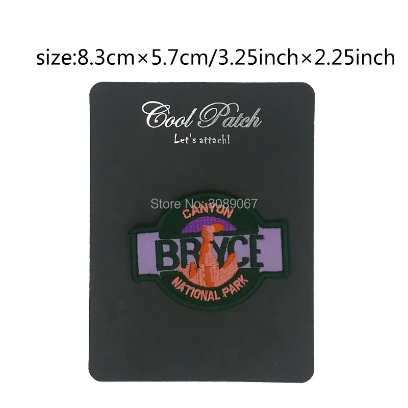 Нашивки с вышивкой на липучке для одежды зеленые сувенирные дорожные нашивки в