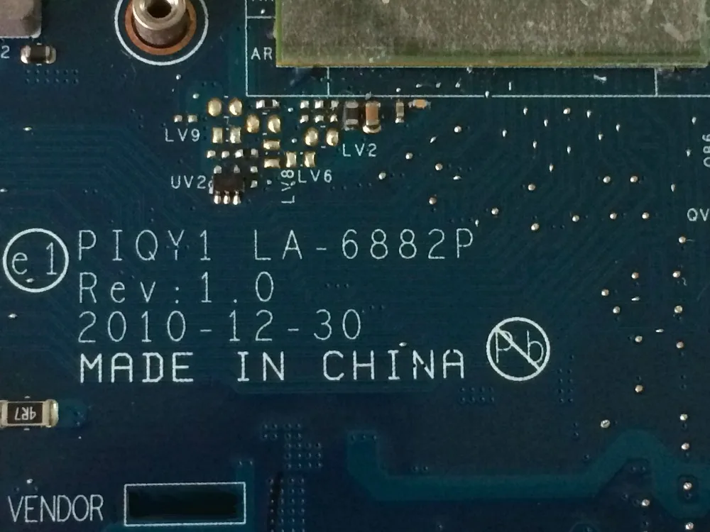 Подлинная новая материнская плата для ноутбука lenovo Y570 PIQY1 LA-6882P Rev 2,0 с Nvidia N12P-GT1-A1 GT555M GPU