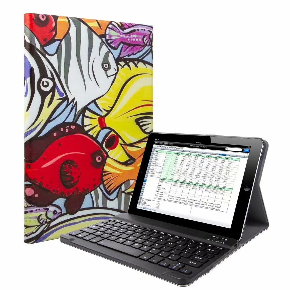 Чехол-клавиатура для Apple iPad 9,7 Air 1 2 Pro 9,7 планшетная клавиатура Bluetooth чехол с разделяемой подсветкой