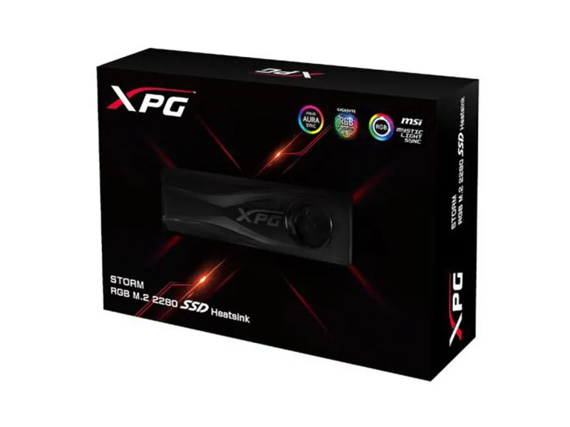 ADATA радиатор XPG Storm RGB M.2 2280 SSD с системой охлаждения для NGFF NVME PCIE жесткий диск| |
