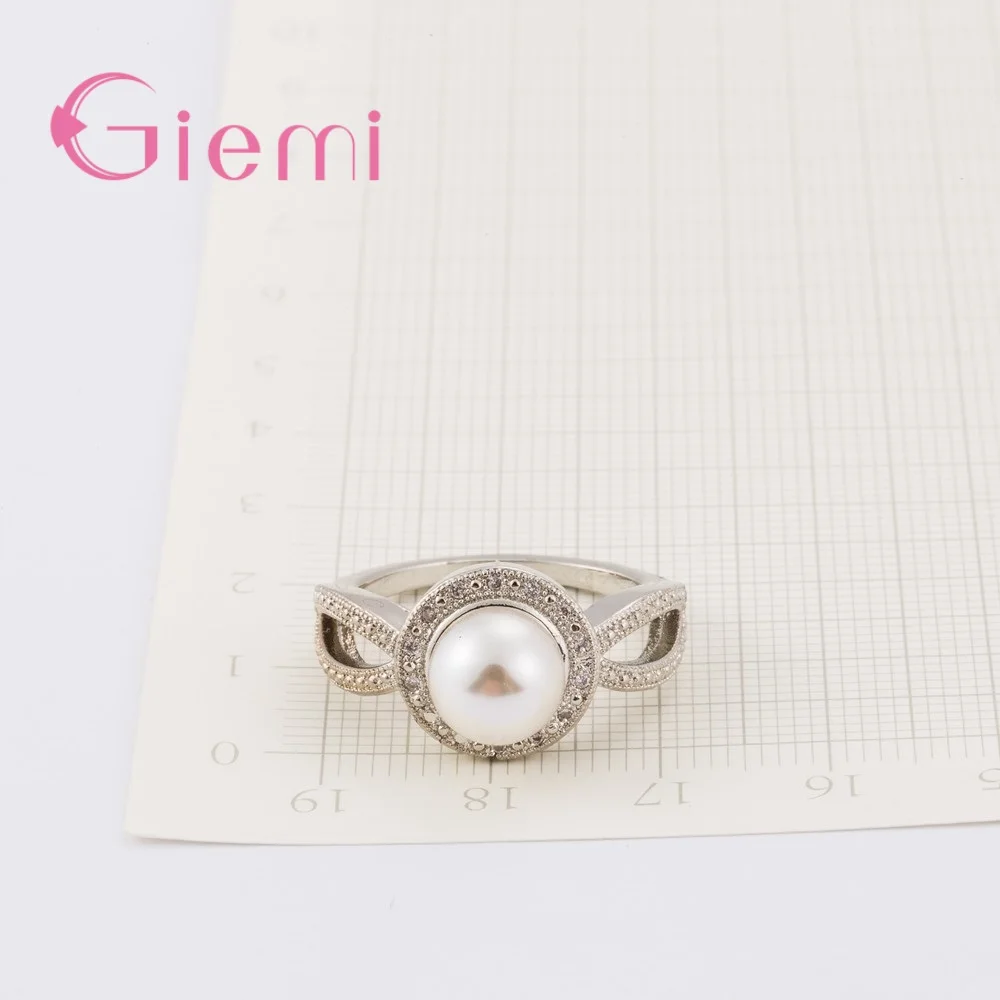 Женское составное кольцо с жемчугом из серебра 100% пробы | Украшения и аксессуары