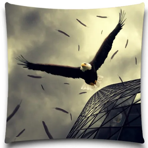 Чехол с изображением лебедя Квадратной Подушки из хлопка размер 5 9|cushion cover|polyester