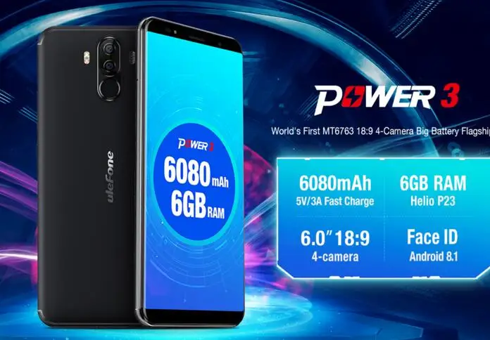Оригинальный телефон ulefone power 3/3s боевой чехол для Ulefone Power 3/power 3S экран 6 дюймов 18:9