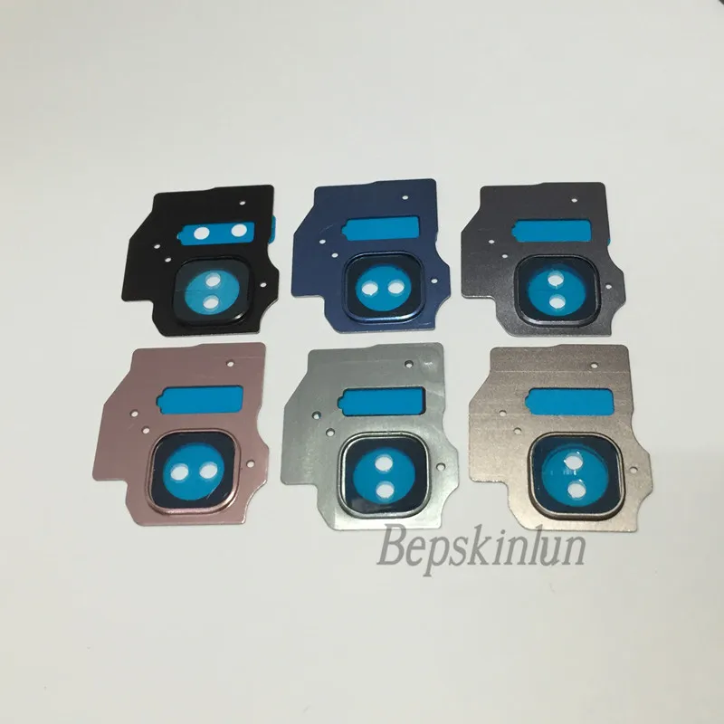

Bepskinlun Original Back Rear Glass Camera Lens + Metal Ring + flashlight Replacement Part for Samsung Galaxy S8 Plus