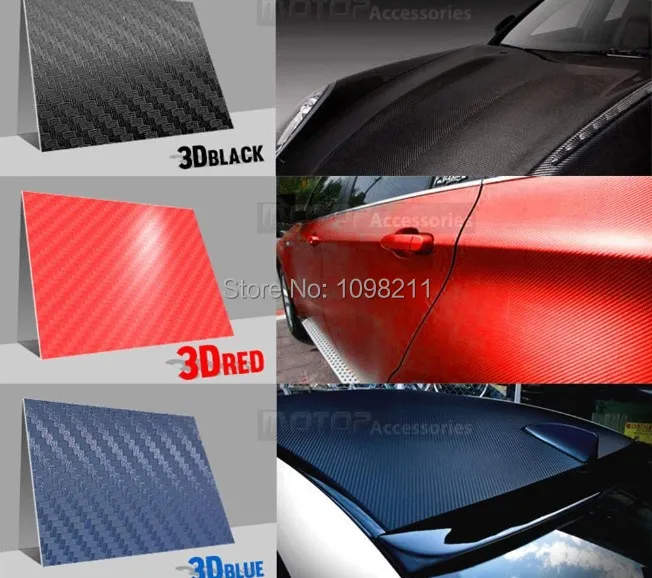 100 мм x 1520 3D воздуха Бесплатный Карбон волокно виниловый лист твил-переплетение с