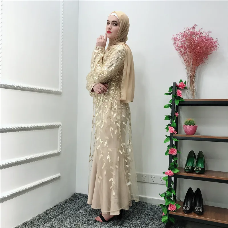 Женское длинное платье-кимоно Abaya черное бежевое розовое серое | Тематическая
