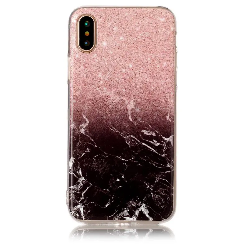 Phone Case for iPhone X Silicon Back Cover iPhoneX Soft Marble Granite Flower Mobile Cases Coque Apple iPhon Shell Gel |