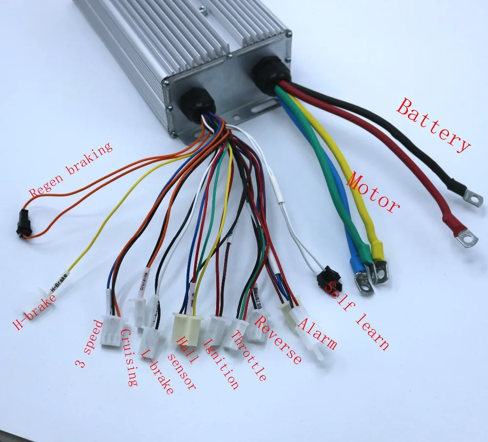 GREENTIME 24 MOSFET 2500 W/3000 W 48-72V 65Amax BLDC контроллер двигателя, EV Бесщеточный Регулятор скорости