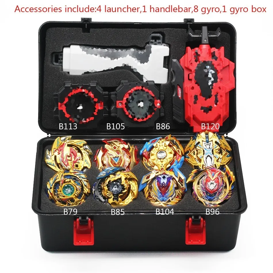 gold 3-1 Волчок Beyblade Burst B-129 B127 с пусковым устройством Bayblade Bey Blade металл пластик Fusion 4d Подарочные игрушки для детей - Цвет: gold 3-1