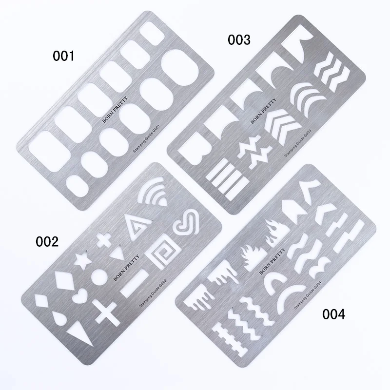 1 шт. трафареты из нержавеющей стали для французского маникюра|stamping template|template
