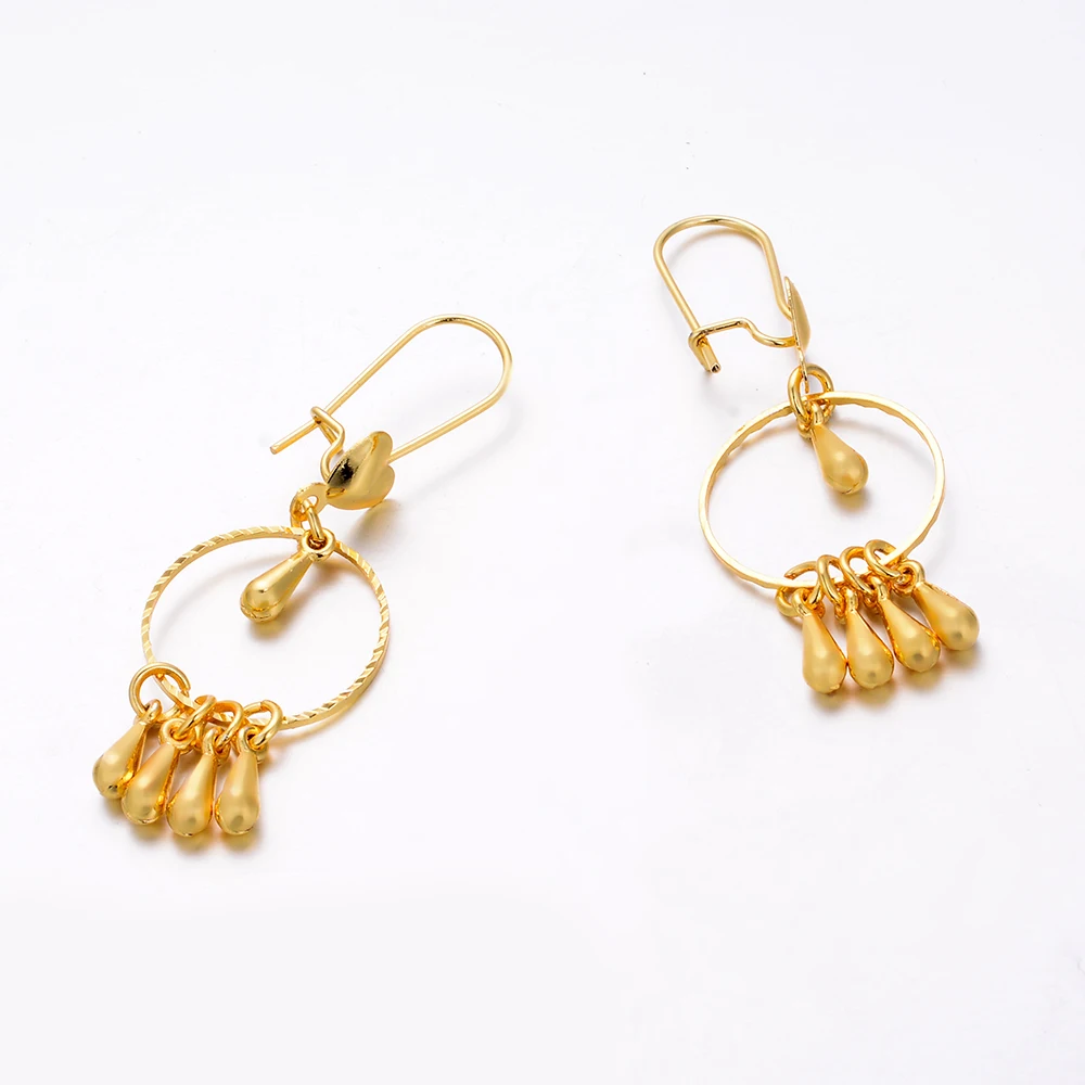 Этнические индийские женские серьги WANDO золотого цвета серьги-капли в виде