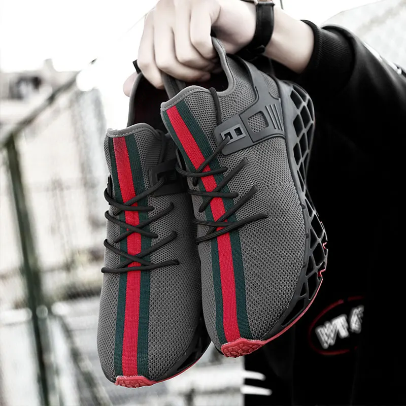 SUROM мужские кроссовки дышащие амортизирующие уличные спортивные беговые