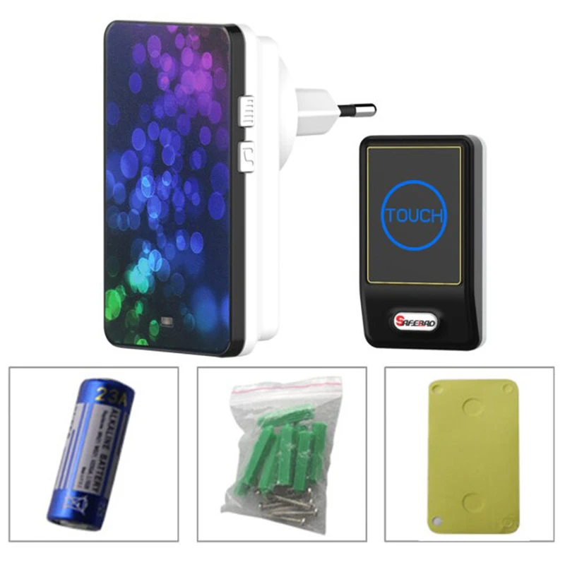 Беспроводной дверной звонок Saful сенсорная кнопка на дальнем расстоянии 1