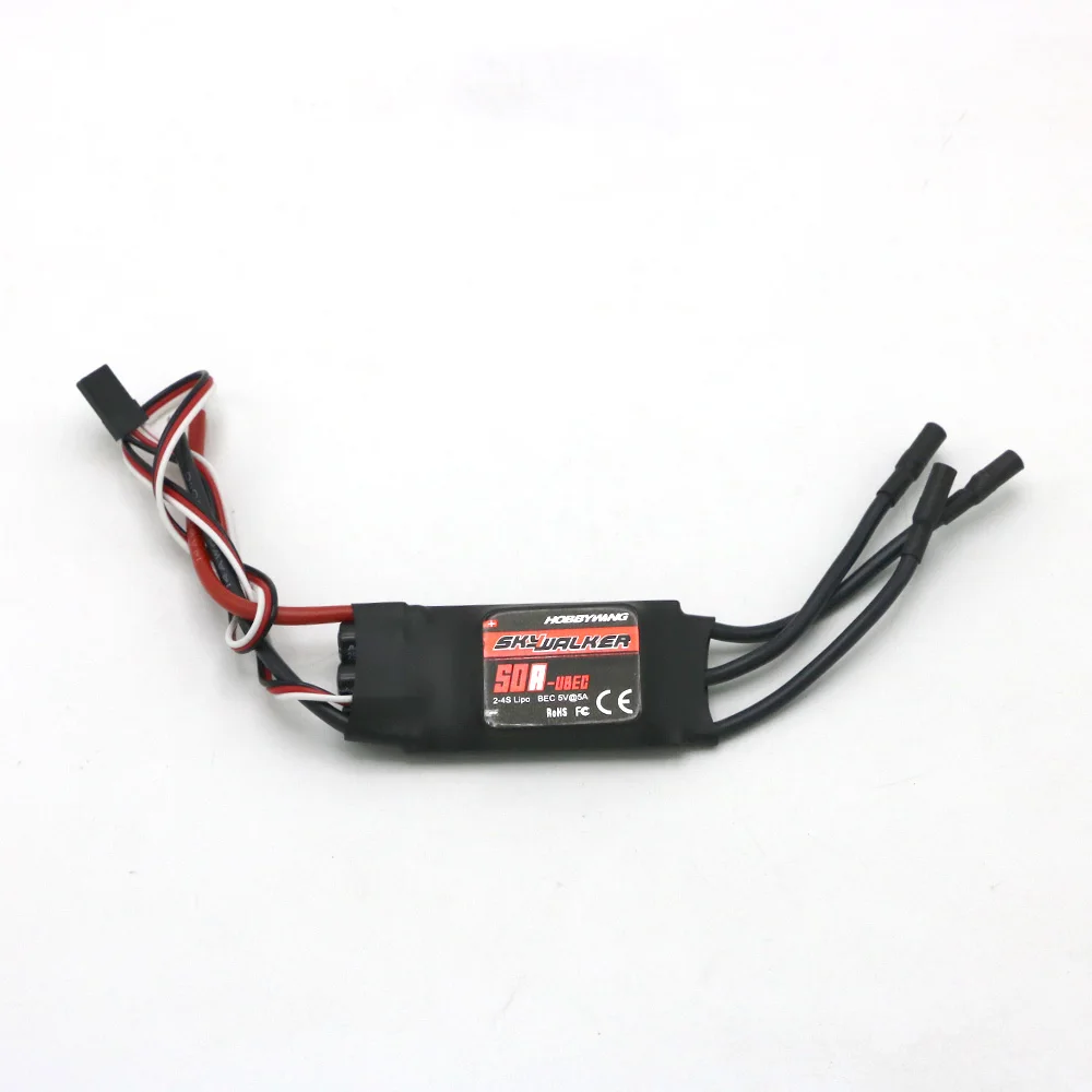 Hobbywing skywalker 50A(2-4 s) бесщеточный ESC для радиоуправляемые мультикоптеры вертолеты Квадрокоптеры самолеты