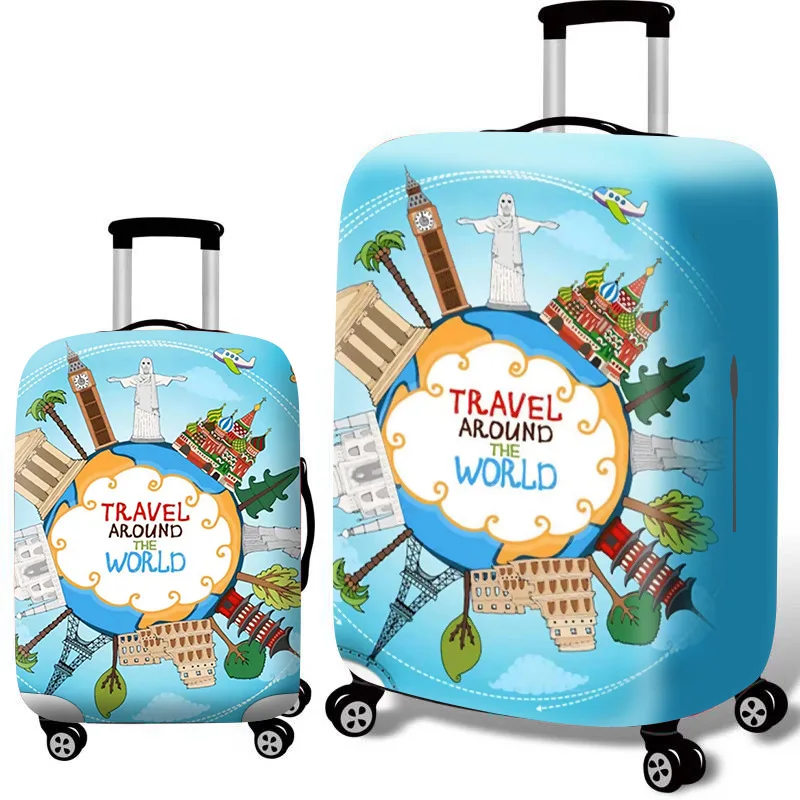Thicker Travel Suitcase Protective Cover Luggage Case Travel Accessories Elastic Luggage Dust Cover Apply to 18''-32'' Suitcase