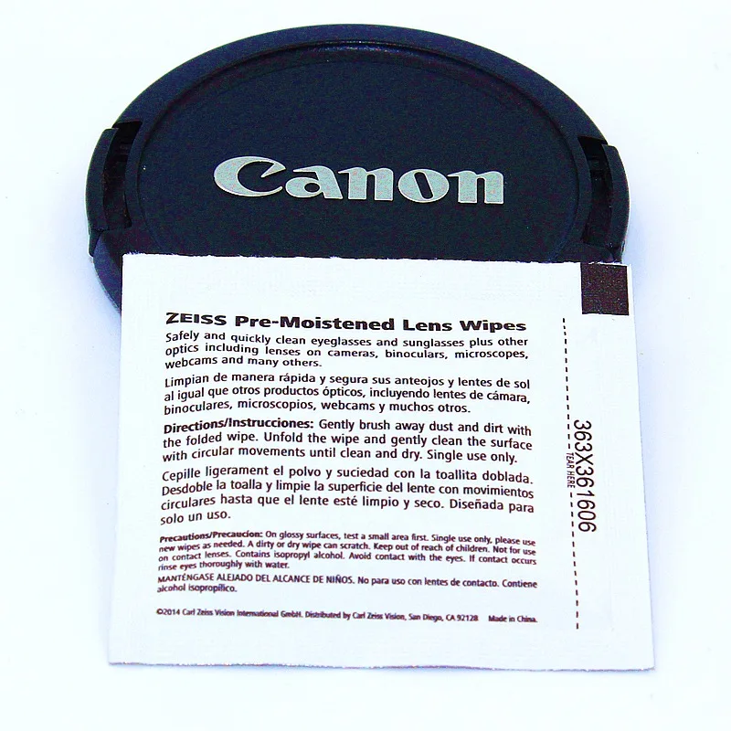 Предварительно увлажненные салфетки для чистки линз Zeiss очков солнцезащитных