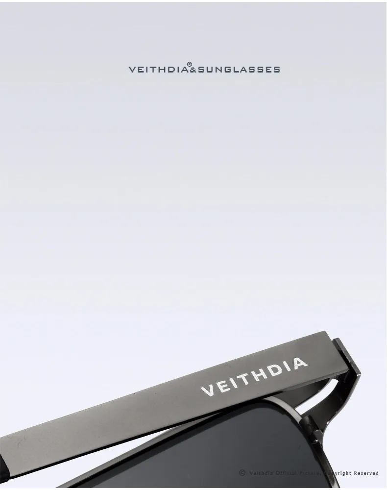 Бренд VEITHDIA, дизайнерские Винтажные Солнцезащитные очки, мужские, поляризационные линзы, Классические солнцезащитные очки, мужские, gafas oculos de sol 2711