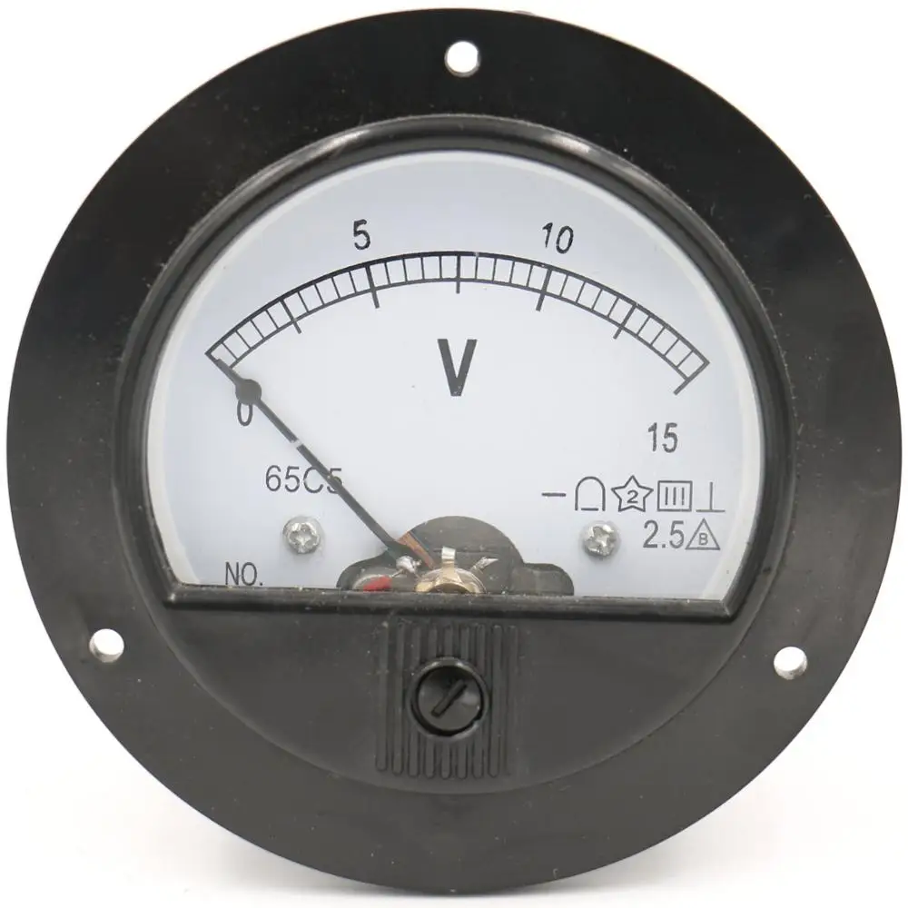 Вольтметр постоянного тока 65C5 5V 10V 15V 20V 30V 50V 100VDC 0 150V 250V 300V аналоговая панель