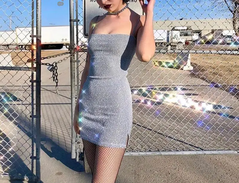 Summer dresses women shine Sheath cotton dress Party Club Wear mini White robe femme ete 2019 short | Женская одежда