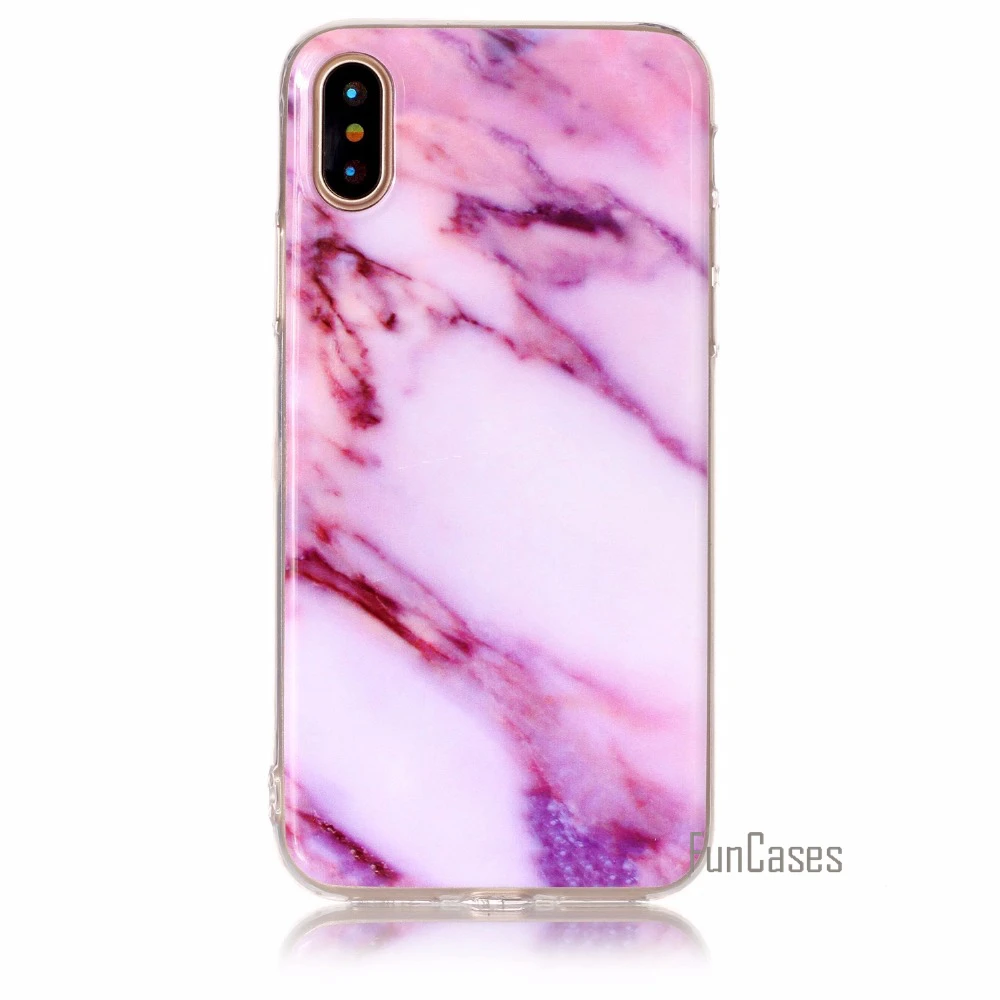 Силиконовый чехол для iPhone X/10 ретро Мрамор узор Дизайн текстура мягкая Чехол Коке