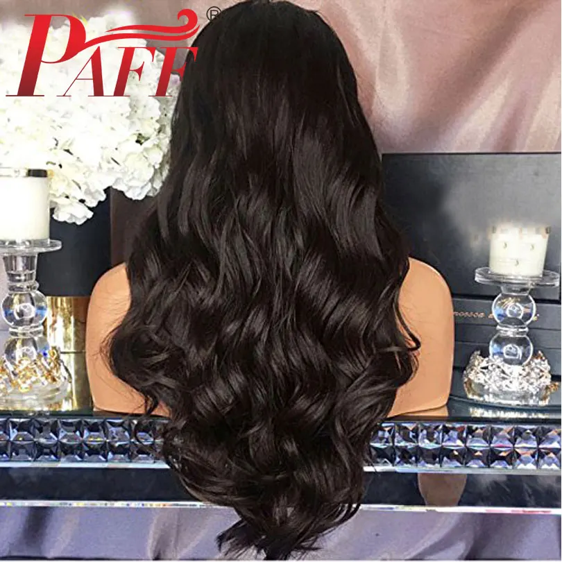 PAFF 180% Density U Part Wigs Body Wave Middle Part 1*3 U Part Human Hair Wigs For Women Brazilian Remy Hair Natural Color