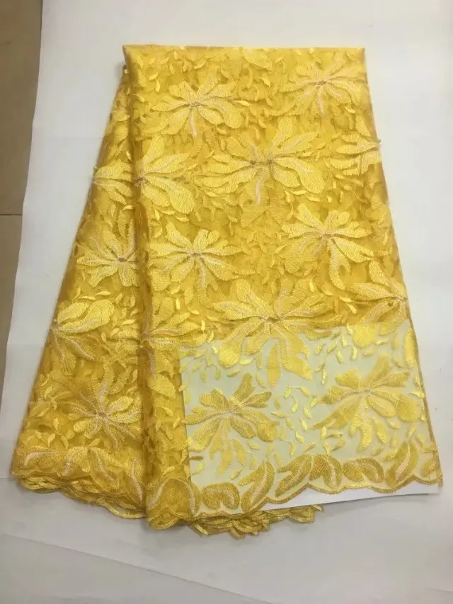 wholesale cheap price blue african french lace with sequins mesh fabric 2018 for party | Дом и сад