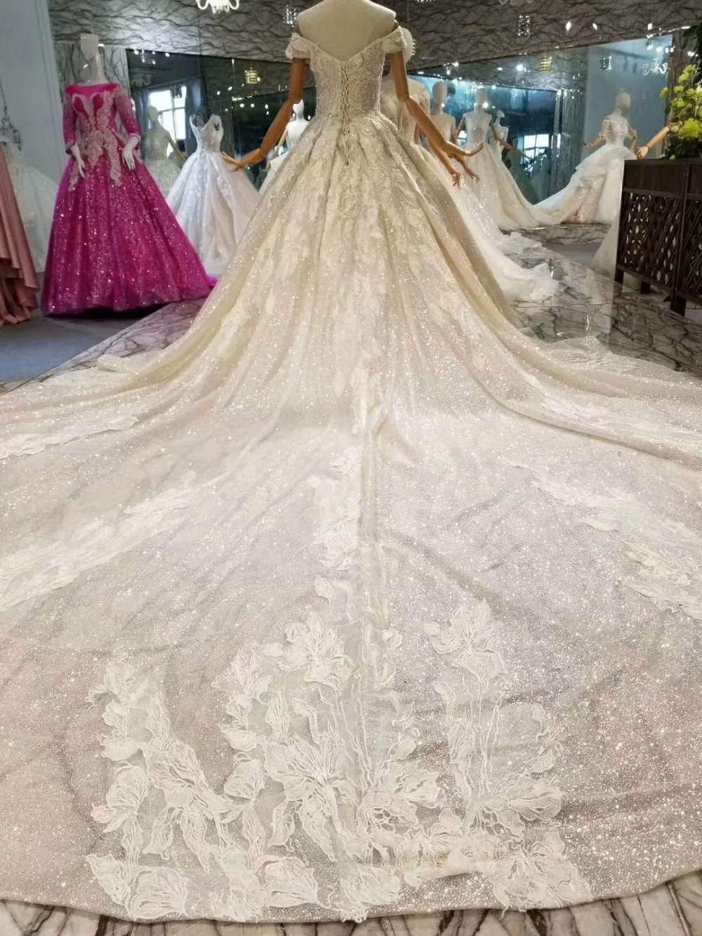 champagne prom dresses 2021 one shoulder long sleeve sparkly sequins ball gown shinning long evening dresses