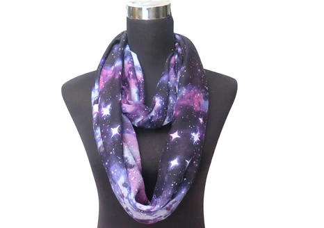 Новый высококачественный модный шарф с принтом Галактики планеты космоса