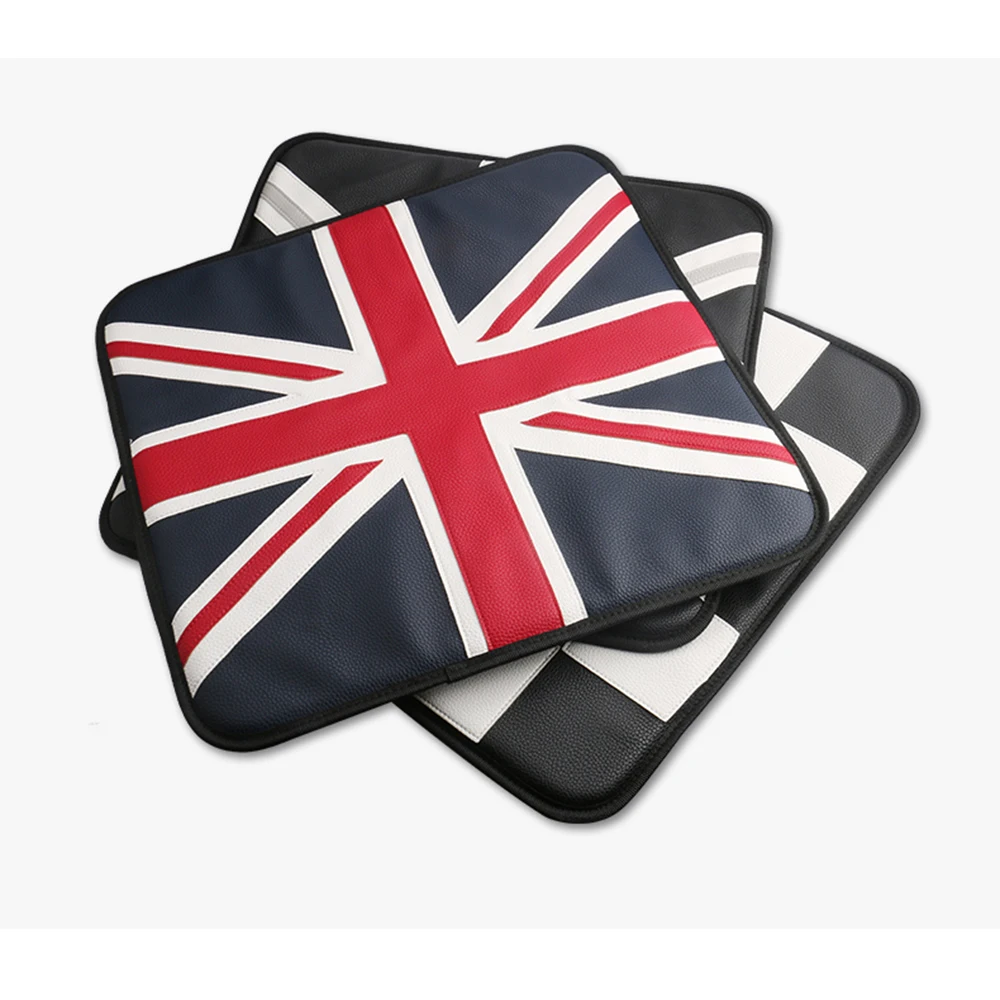 1pc Union Jack PU Leather Seat Cushion Covers Pad Car Styling For MINI Cooper JCW One S R55 R56 R58 R59 R60 R61 F54 F55 F56 F60 |