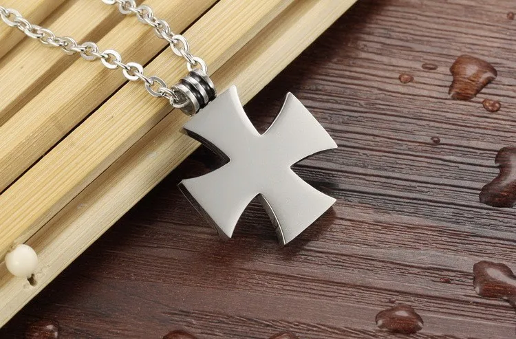 металлический черный крест кулон из нержавеющей стали|iron cross pendant|swastika pendantmetal